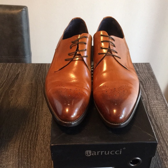 Carrucci brogue Oxford dress shoes - Picture 3 of 8